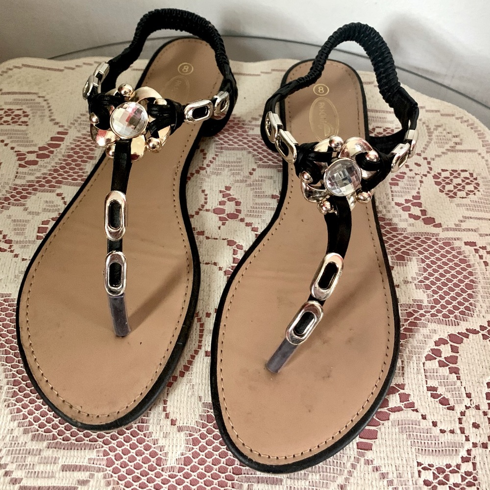 Rhinestone Sandals by Resorts.